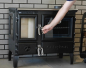 Preview: EEK A - Panorama-Holzherd Modell 214-3D mit 6,04kW - Viel Gusseisen!